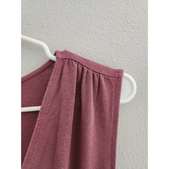Athleta WOMEN'S TAWNY ROSE SLEEVELESS BREEZY WRAP TOP TANK Size Small - Picture 4 of 6